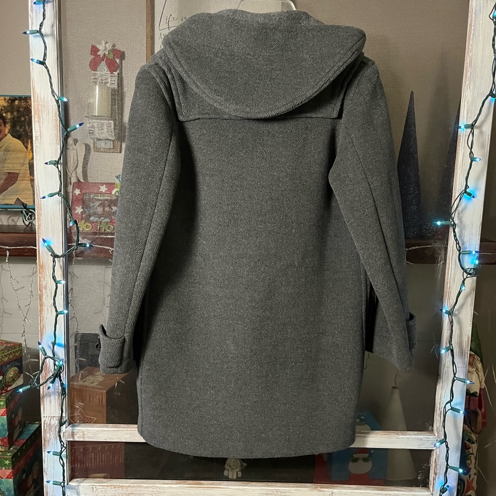 Burberry Toggle Grey Wool Coat - Picture 4 of 15